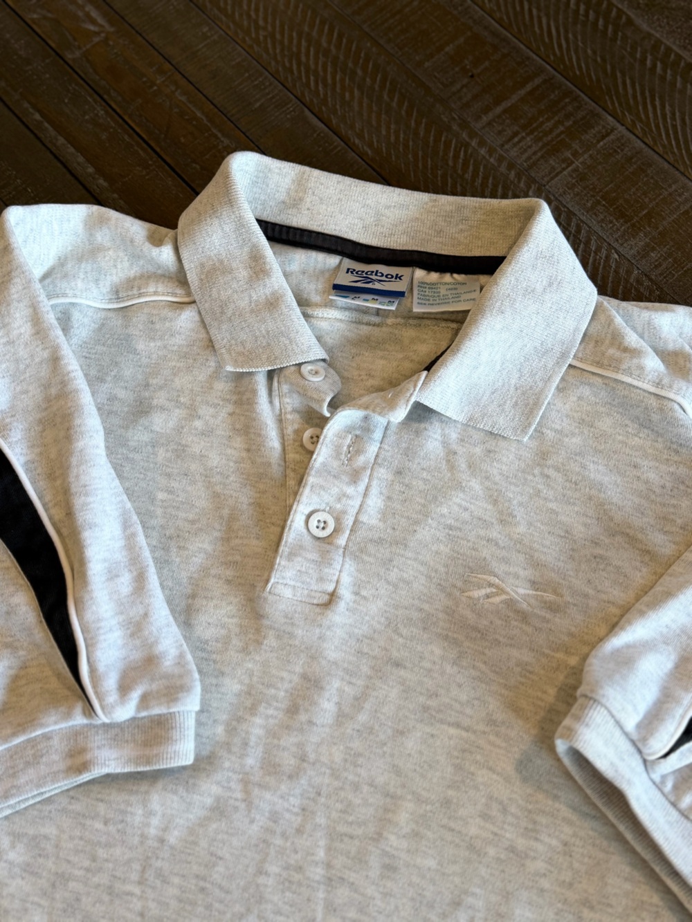 Vintage Reebok Polo Shirt Men’s Medium 90s Y2K Embroidered Logo